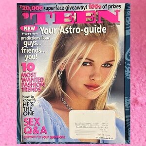 Vintage 'TEEN Magazine Cover - January 1994

ROXANNE HAMMER  TOM CRUISE